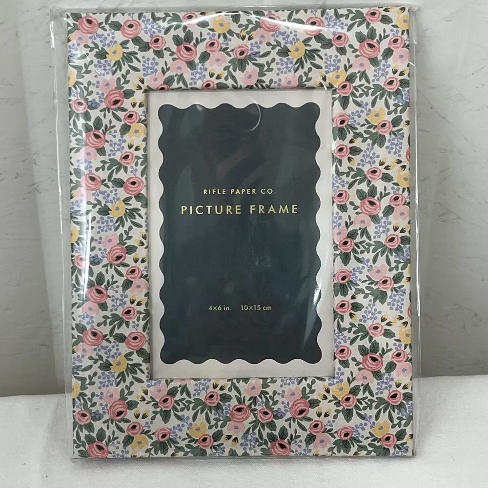 Rifle Paper Co Floral 9x6 Inch Picture Frame Solid White Matte NEW